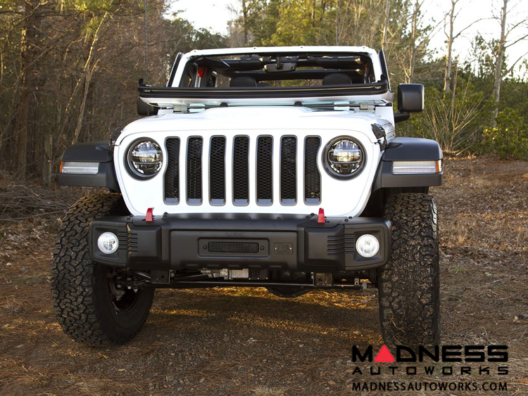 Jeep Gladiator JT Spartacus Front Bumper - Satin & Stamped Steel